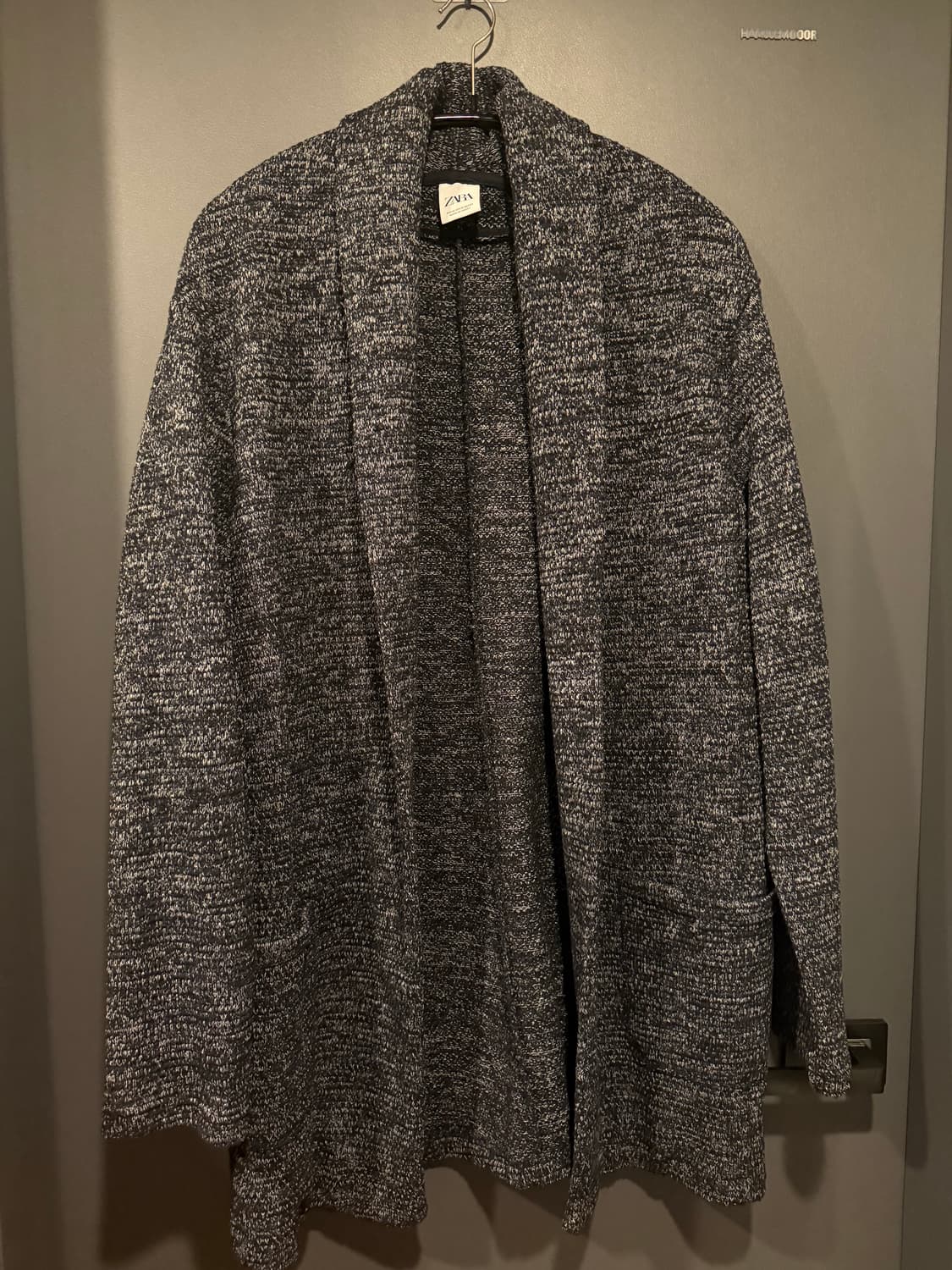 (XL) 자라 오픈형 니트 가디건 그레이 상품이미지1