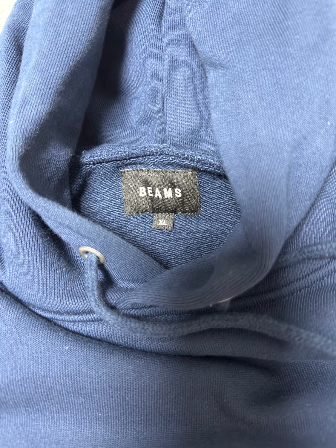 [BEAMS] 빔즈 베이직 후드 네이비 사이즈 XL 상품이미지4