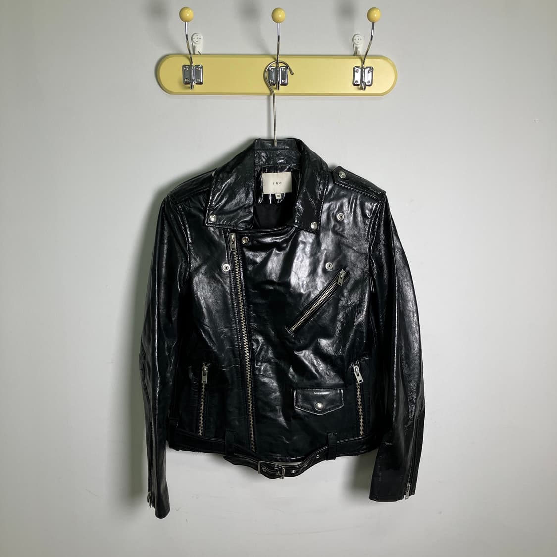 IRO 이로 블랙 양가죽 라이더 자켓 38 상품이미지1