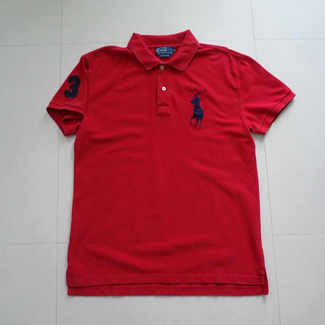 90s 폴로 오리지널 MADE IN USA 빅포니 카라티 XL 상품이미지1