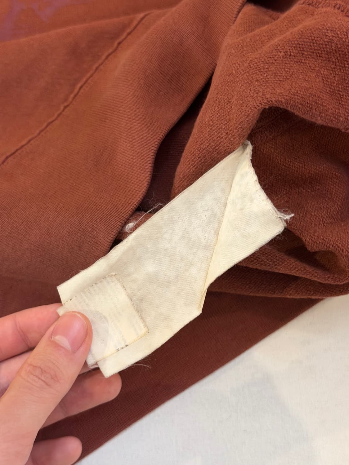 디젤 모히칸 프린팅 후드티 버건디 브라운 상품이미지5