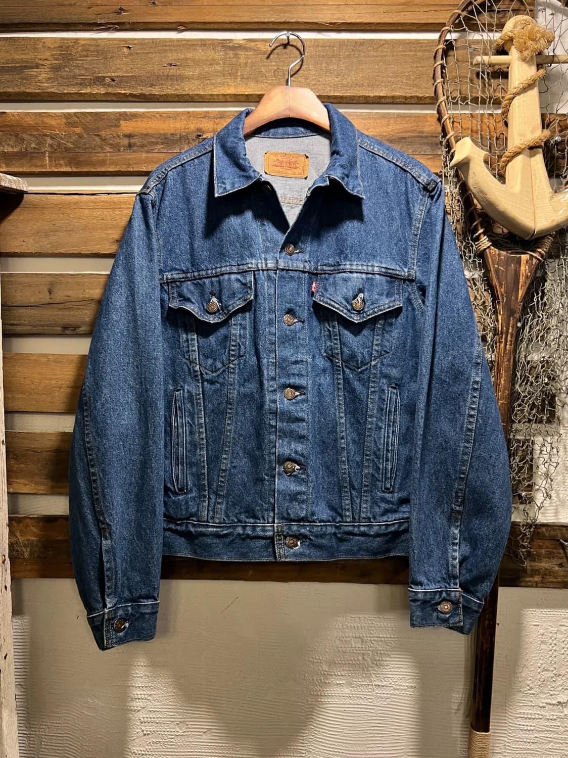 [M]90's 리바이스 777공장 USA Made 데님 트러커 자켓 상품이미지1
