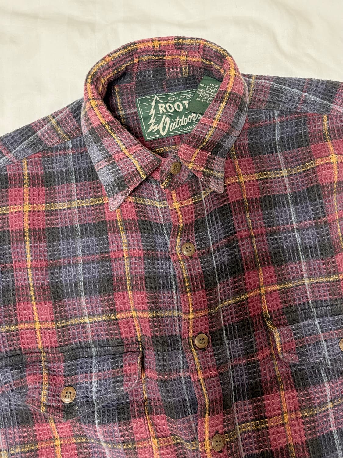 일본 빈티지 체크 셔츠 (M size) 상품이미지9