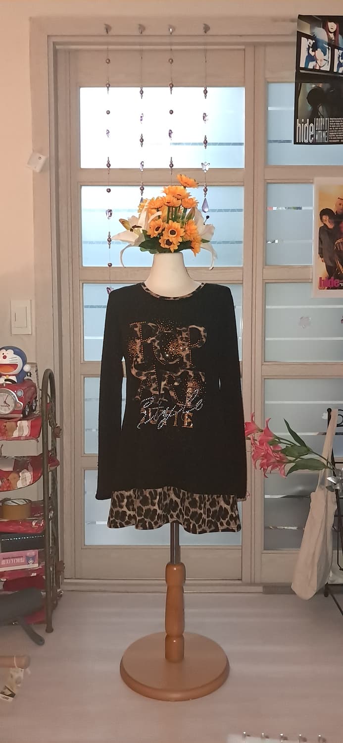 오네갸루 호피 슬리브 상품이미지1