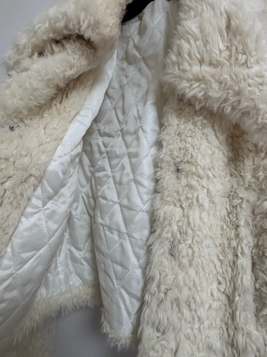 아이보리 퍼 자켓 상품이미지3