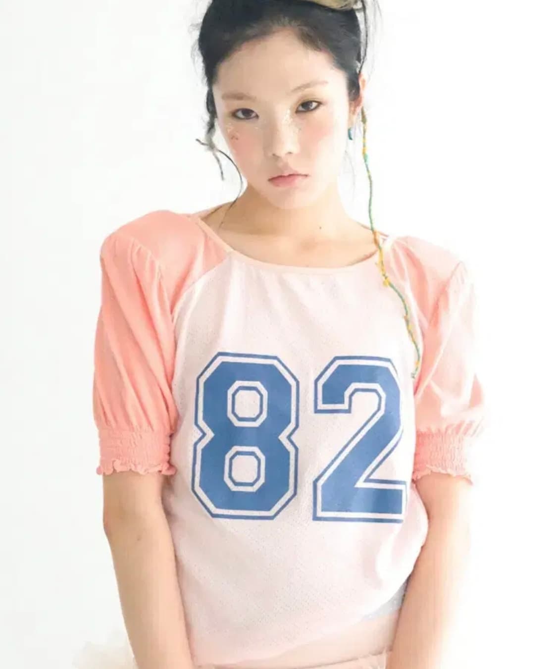 샵페어리 pad shoulder raglan half top 상품이미지1