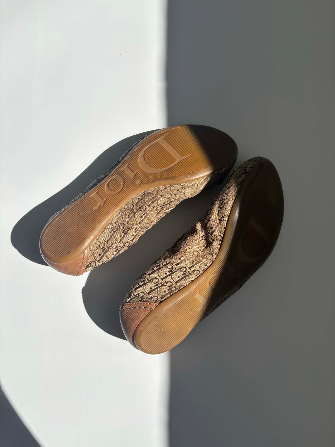 [36] 크리스찬 디올 빈티지 오블리크 모노그램 발렛 플랫 슈즈 상품이미지3