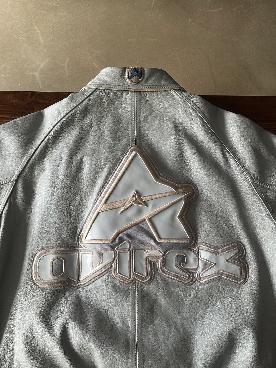 90s 아비렉스 소가죽 레더 바시티 자켓 상품이미지7