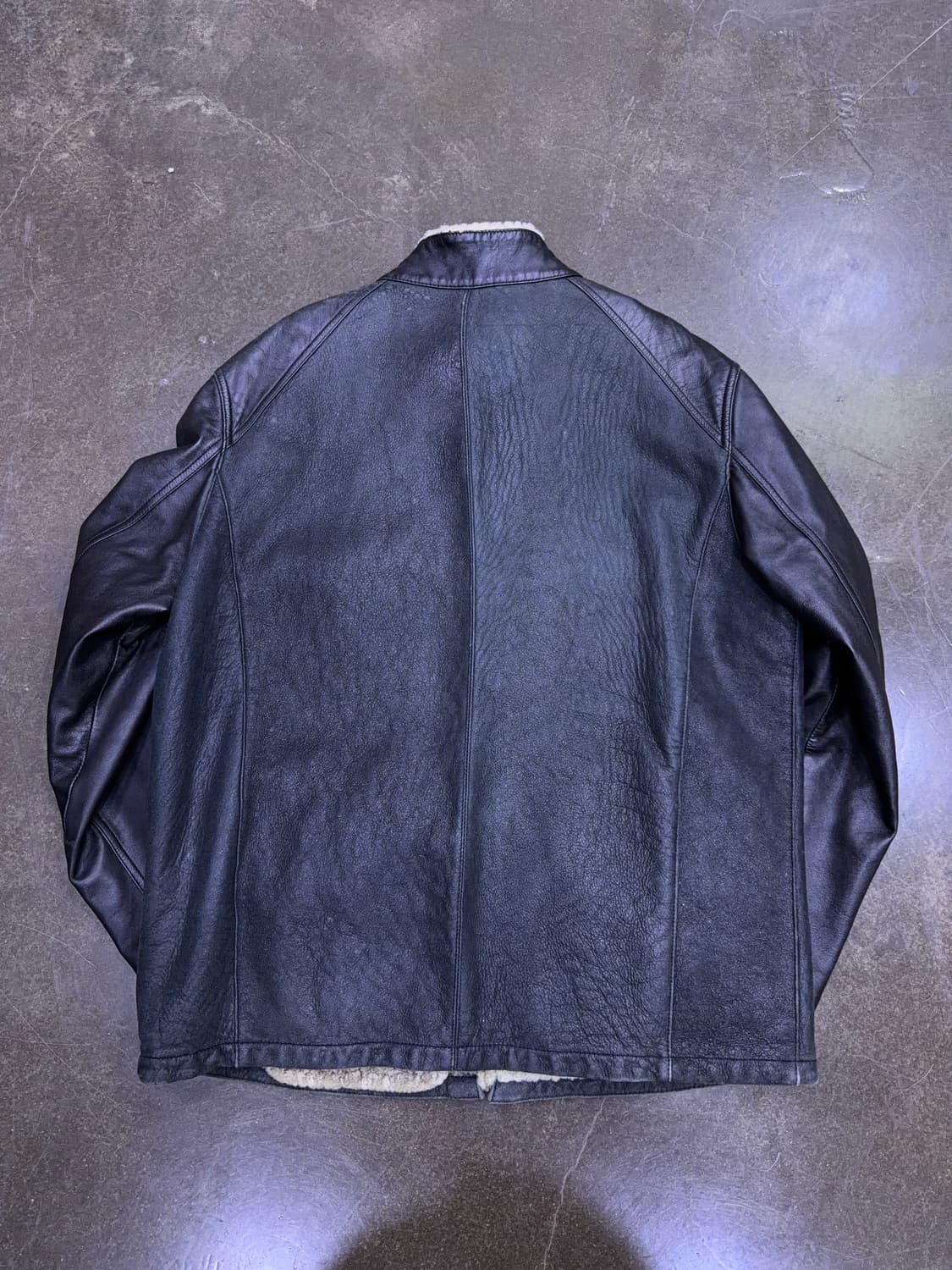 양가죽 양털 안감 투톤 무스탕 레더자켓 105 상품이미지2