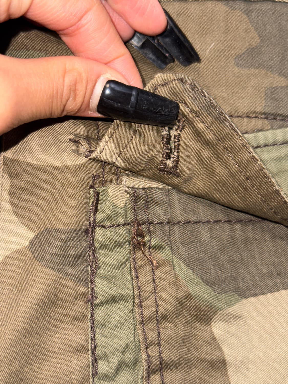 Edwin camouflage pocket pleats skirt 상품이미지4