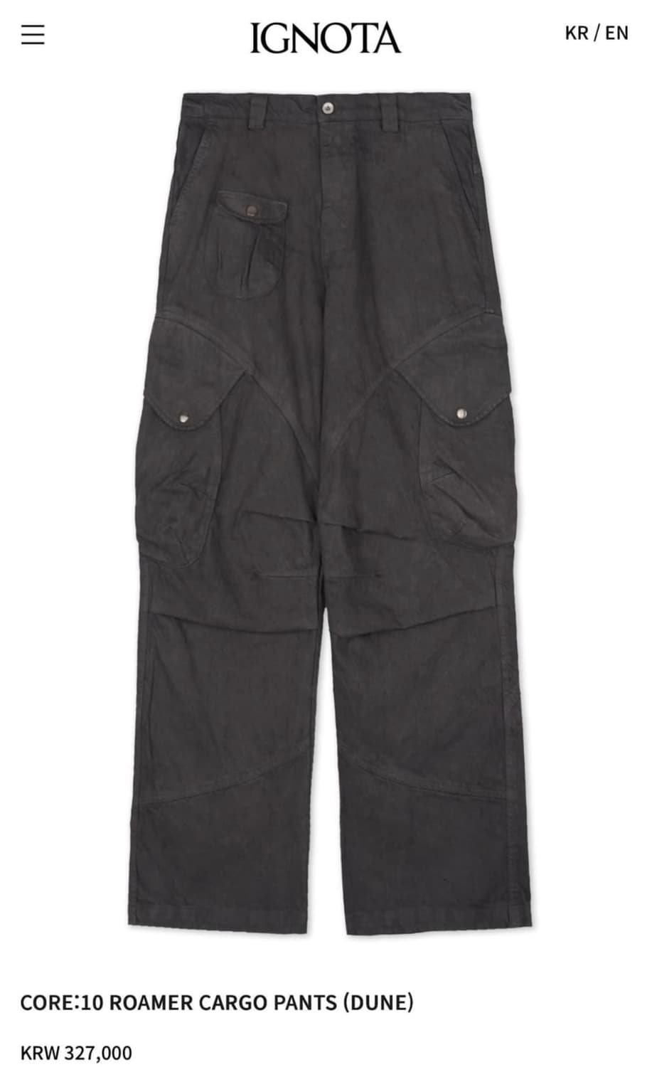 CORE:10 ROAMER CARGO PANTS (DUNE) 상품이미지1