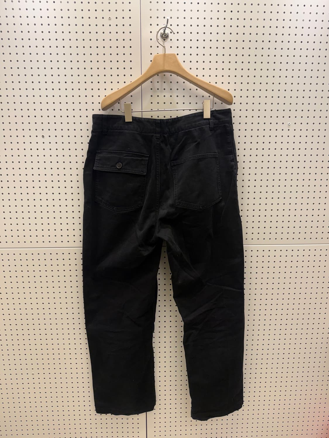 유니폼 브릿지 블랙 코튼 팬츠 U472 상품이미지3