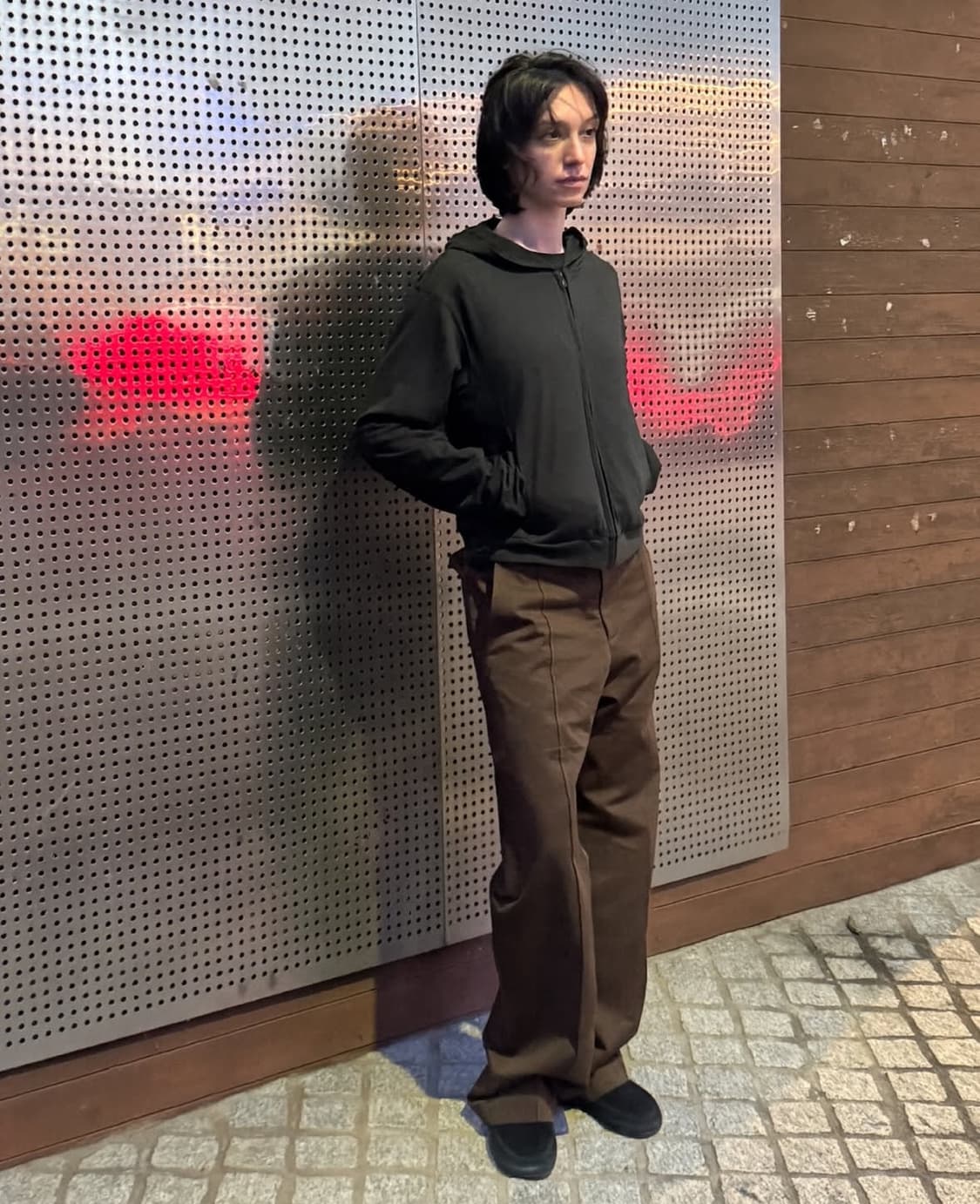 (4) 머듈 라운지 후드집업 블랙 상품이미지1