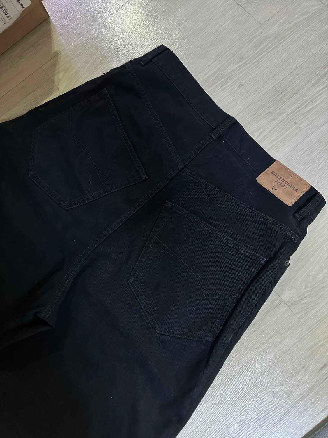 [S] 발렌시아가 라지 배기 팬츠 블랙 상품이미지4
