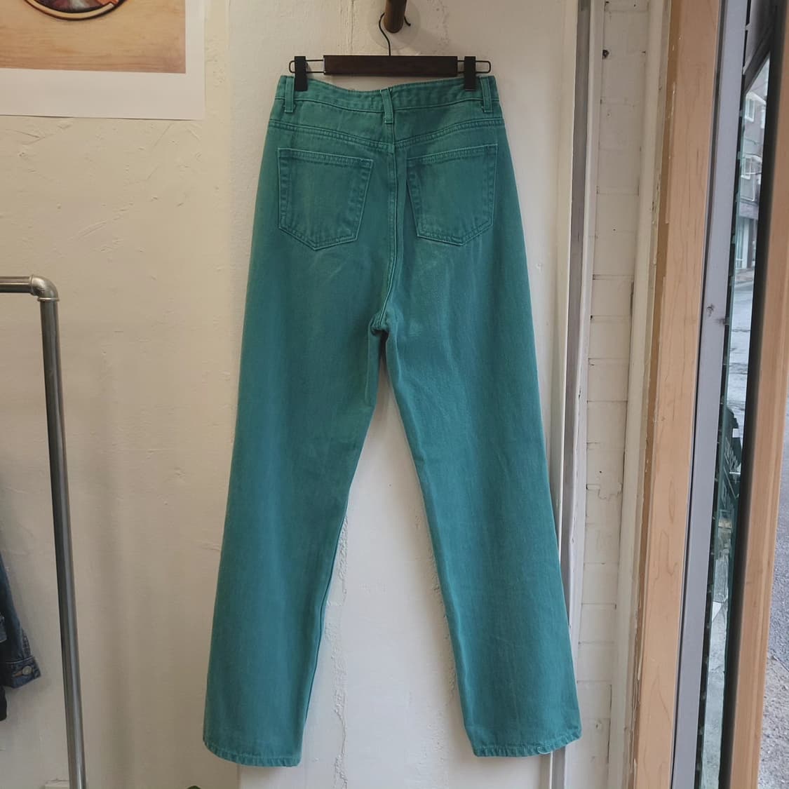 그린블루 빈티지워싱 데님팬츠 상품이미지6