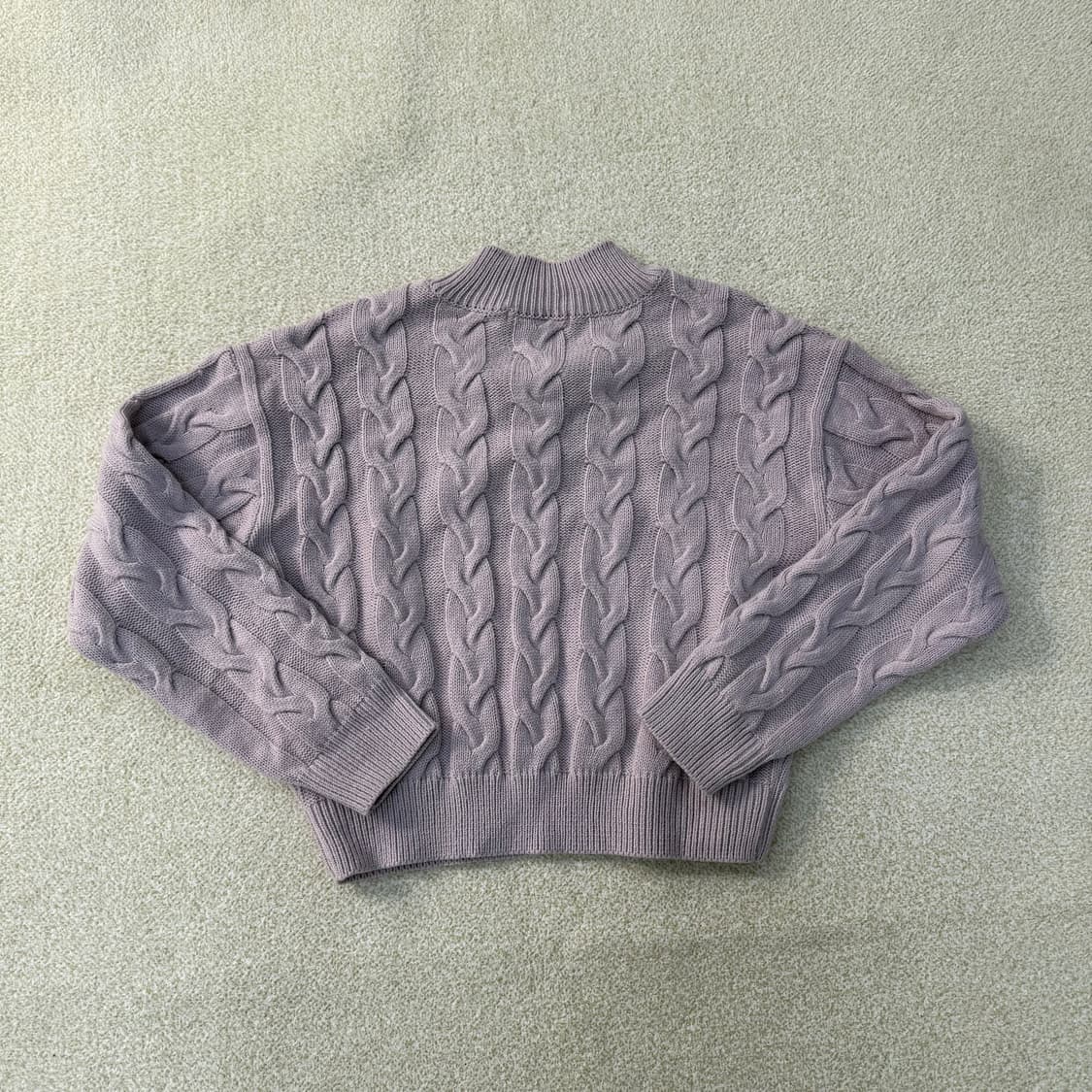 M 미쏘 여성 크롭 케이블 니트 0225T1 상품이미지2