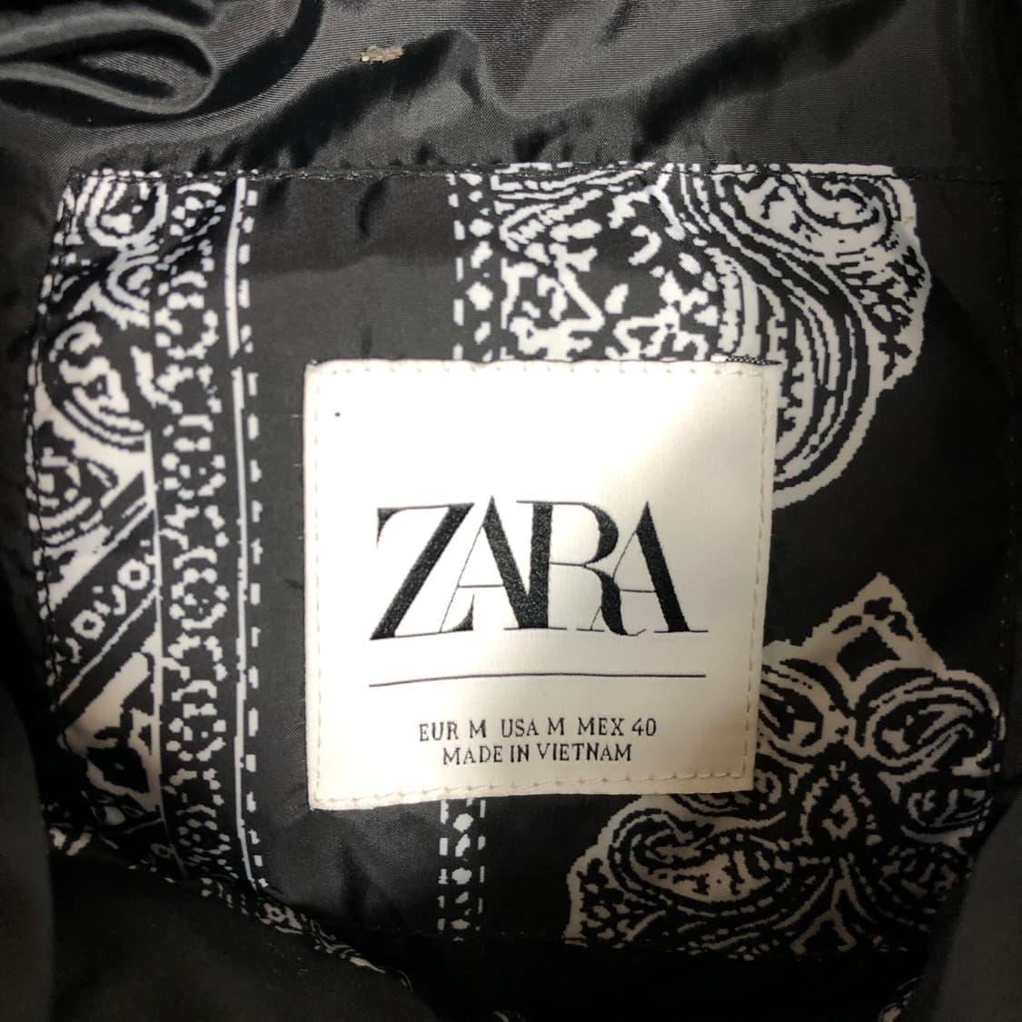 자라 페이즐리 패딩 M 상품이미지2