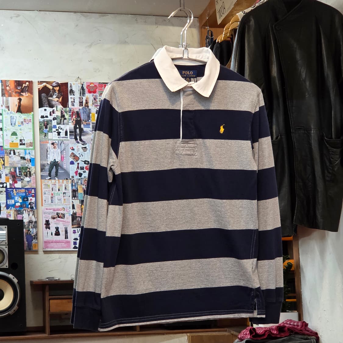 폴로 랄프로렌 네이비 스트라이프 PK 롱슬리브 상품이미지1