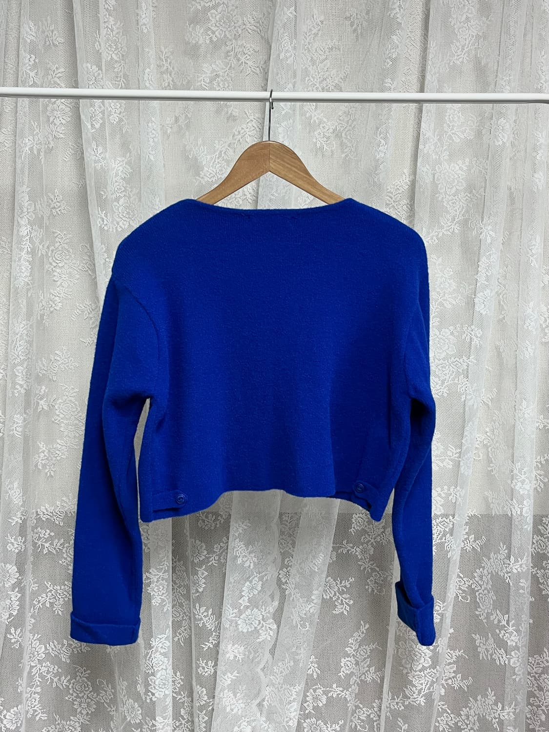 F) 새상품 더 일마 The ilma 크롭 가디건 블루 상품이미지2