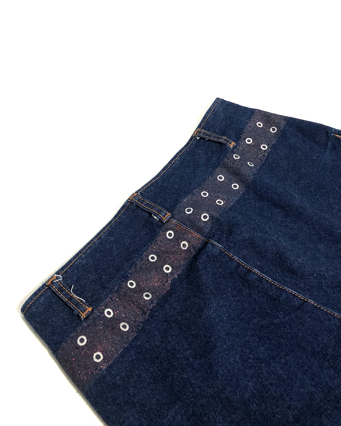 CLUTCH 벨트 프린트 데님 스커트  상품이미지7