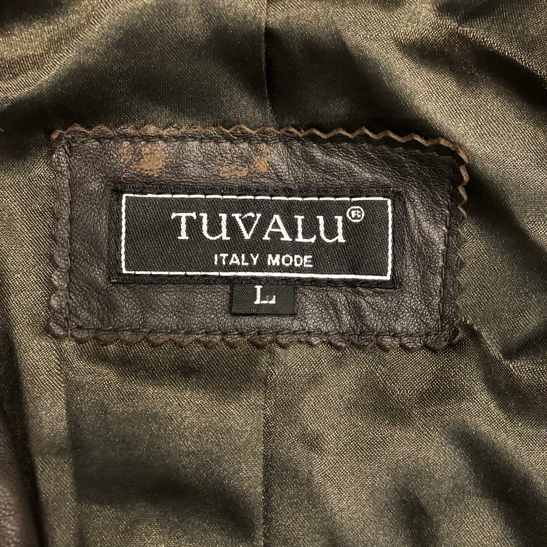 TUVALU 사슴가죽 스티치 레더 바이커 가죽 자켓  상품이미지5