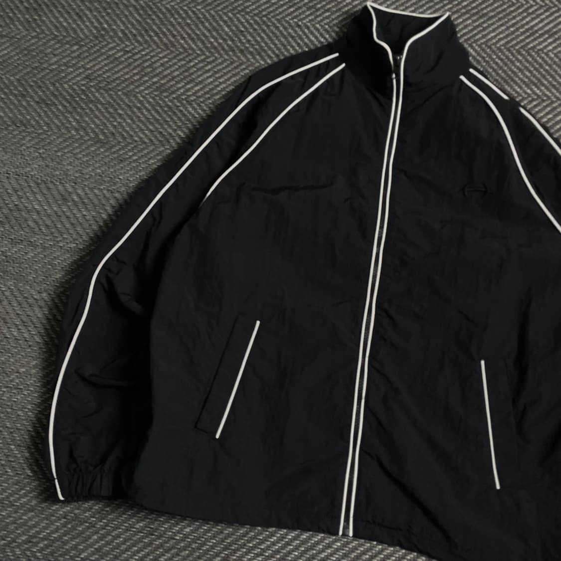HDEX 나일론 경량 윈드브레이커 트랙 자켓 블랙 y 4890 상품이미지4