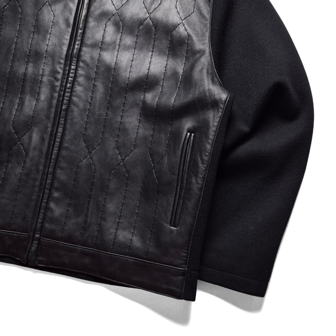 [L] 토라스 리얼레더 니티드 자켓 상품이미지5