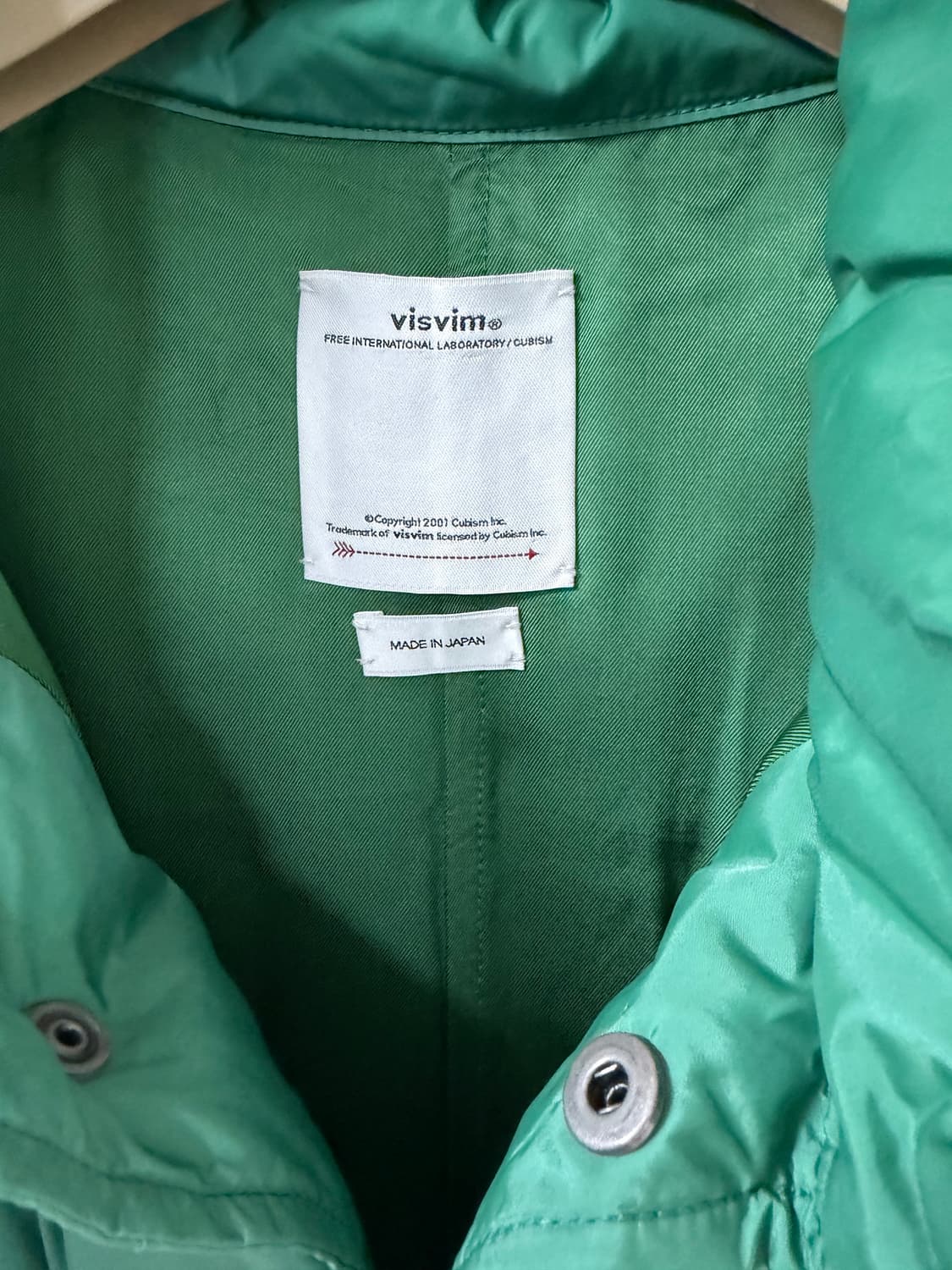 22AW 비즈빔 워커다운 베스트 그린 1사이즈 상품이미지5