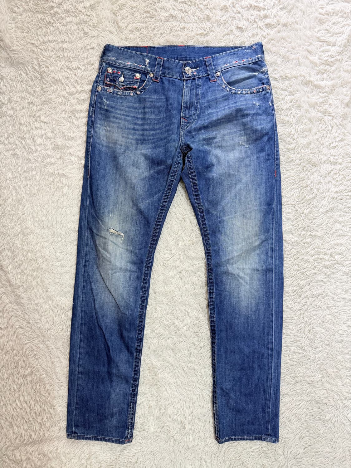 트루릴리전(True Religion) 시그니처 빅T 스티치 스키니 데님 상품이미지5