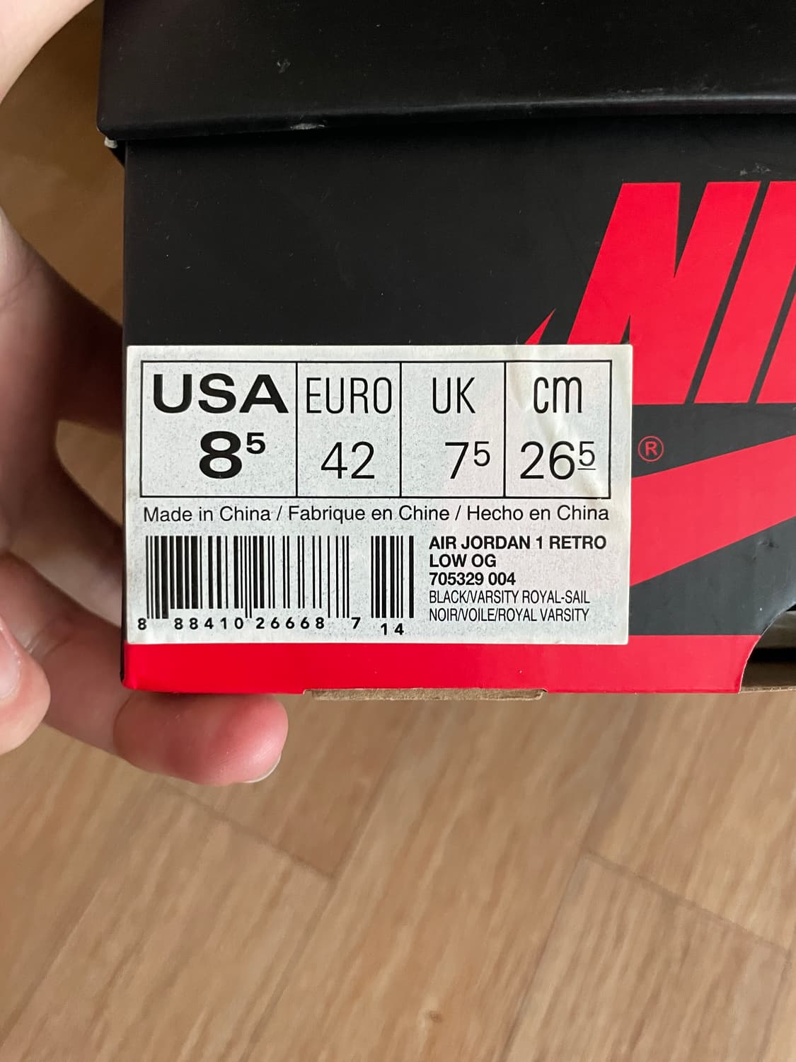 조던 1 레트로 로우 OG 2015 로얄블루 상품이미지2