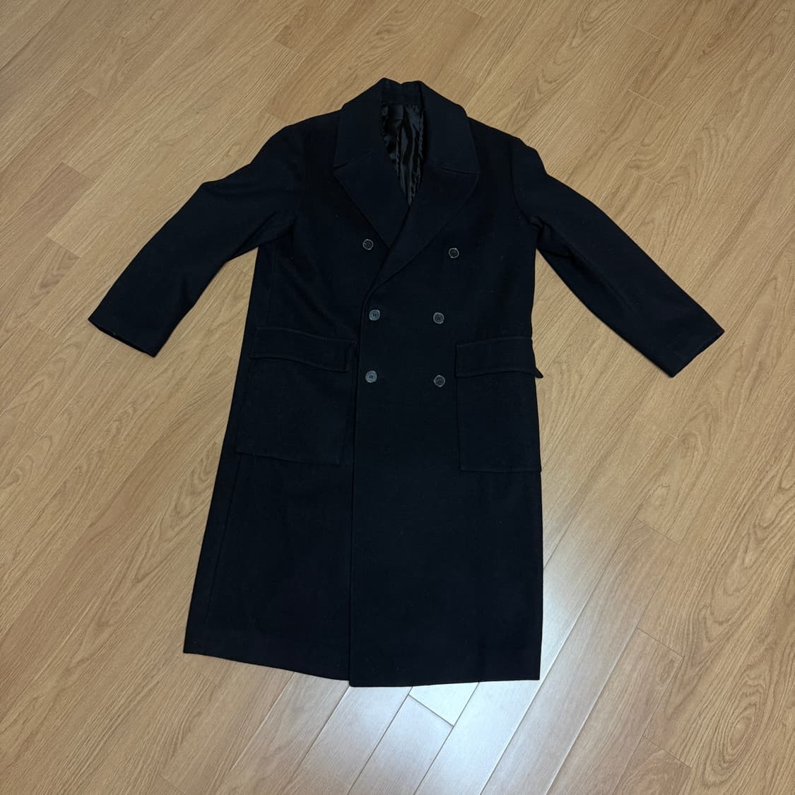 PLAC 블랙 더블 코트 S사이즈 상품이미지1