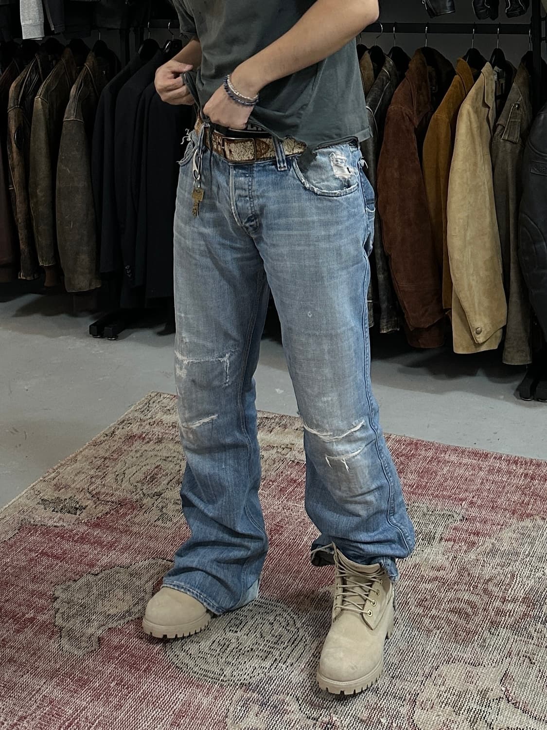 팀버랜드 6인치 누벅 부츠 베이지 상품이미지2