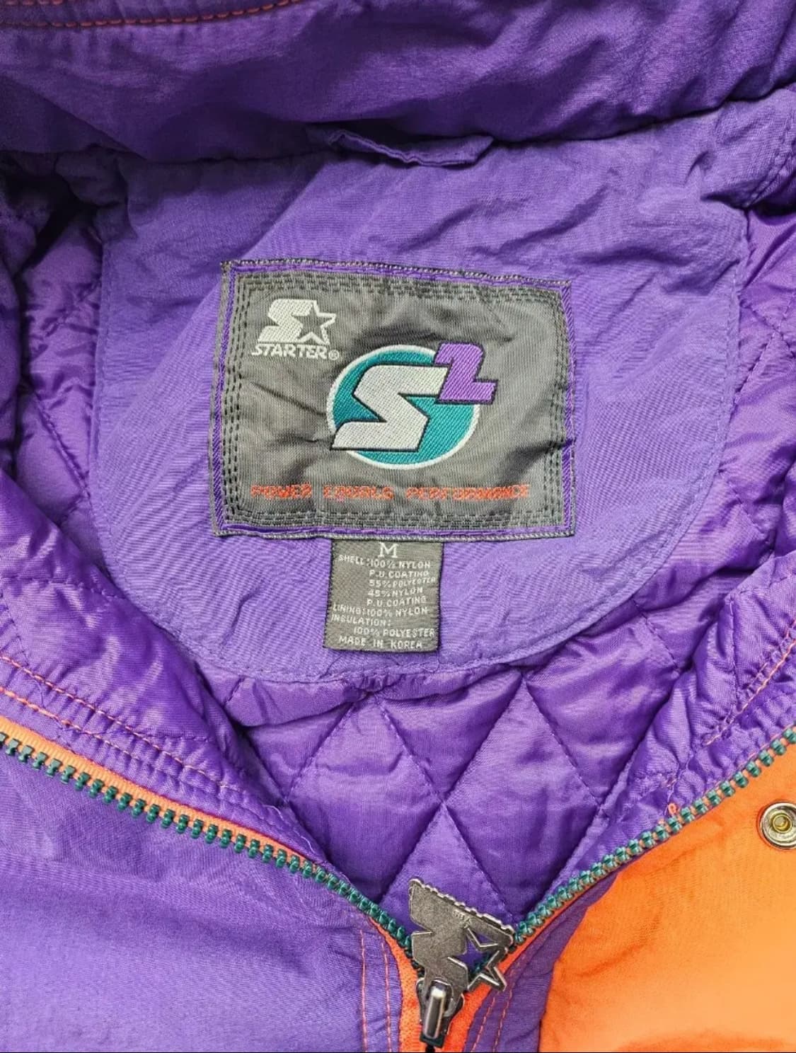 스타터 바람막이 아노락 반집업 후드 자켓 올드스쿨  M 상품이미지6