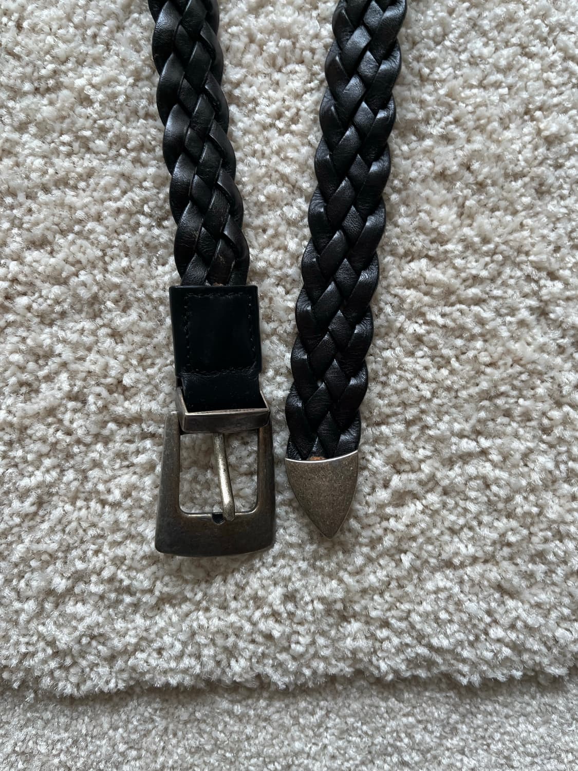 코펜하겐 핸드메이드 블랙 위빙 벨트 상품이미지5