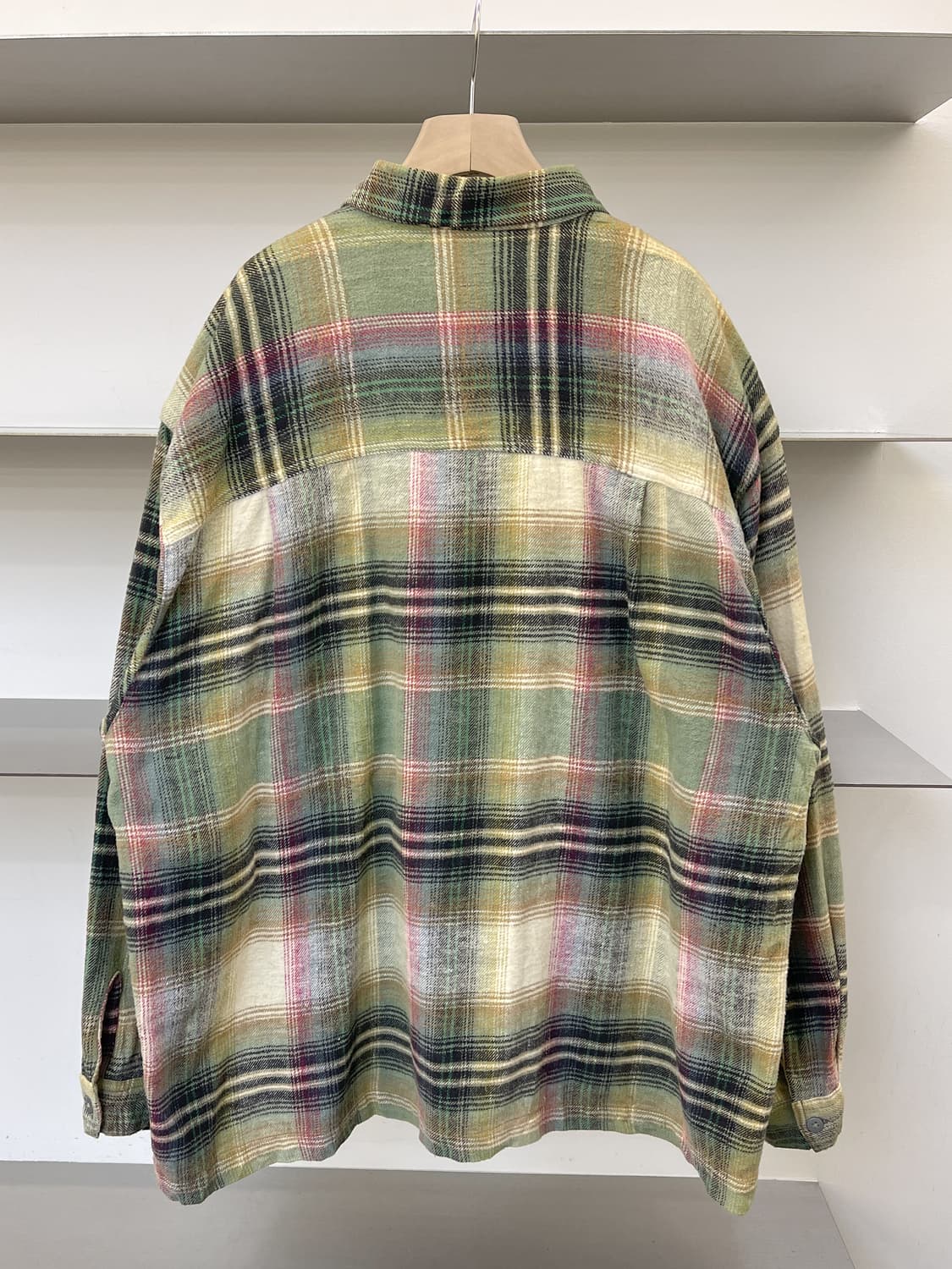 태그래그 90s 플란넬 체크 집 오버셔츠 상품이미지4