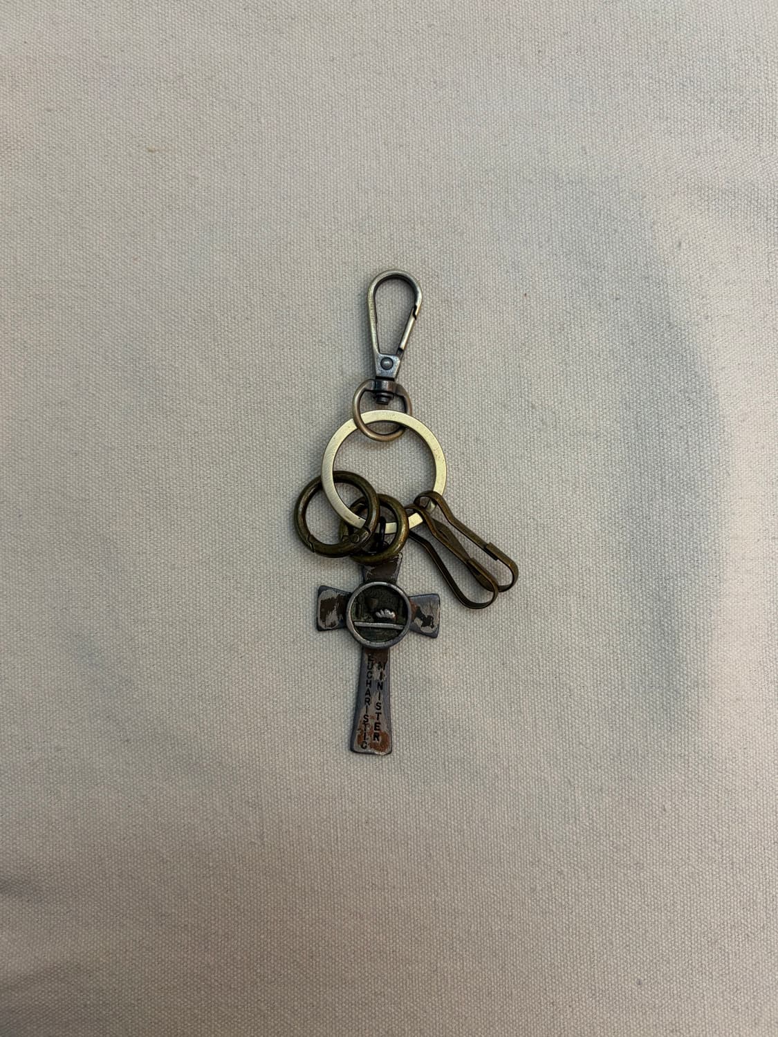 앤틱 크로스 다중링 키링 상품이미지1