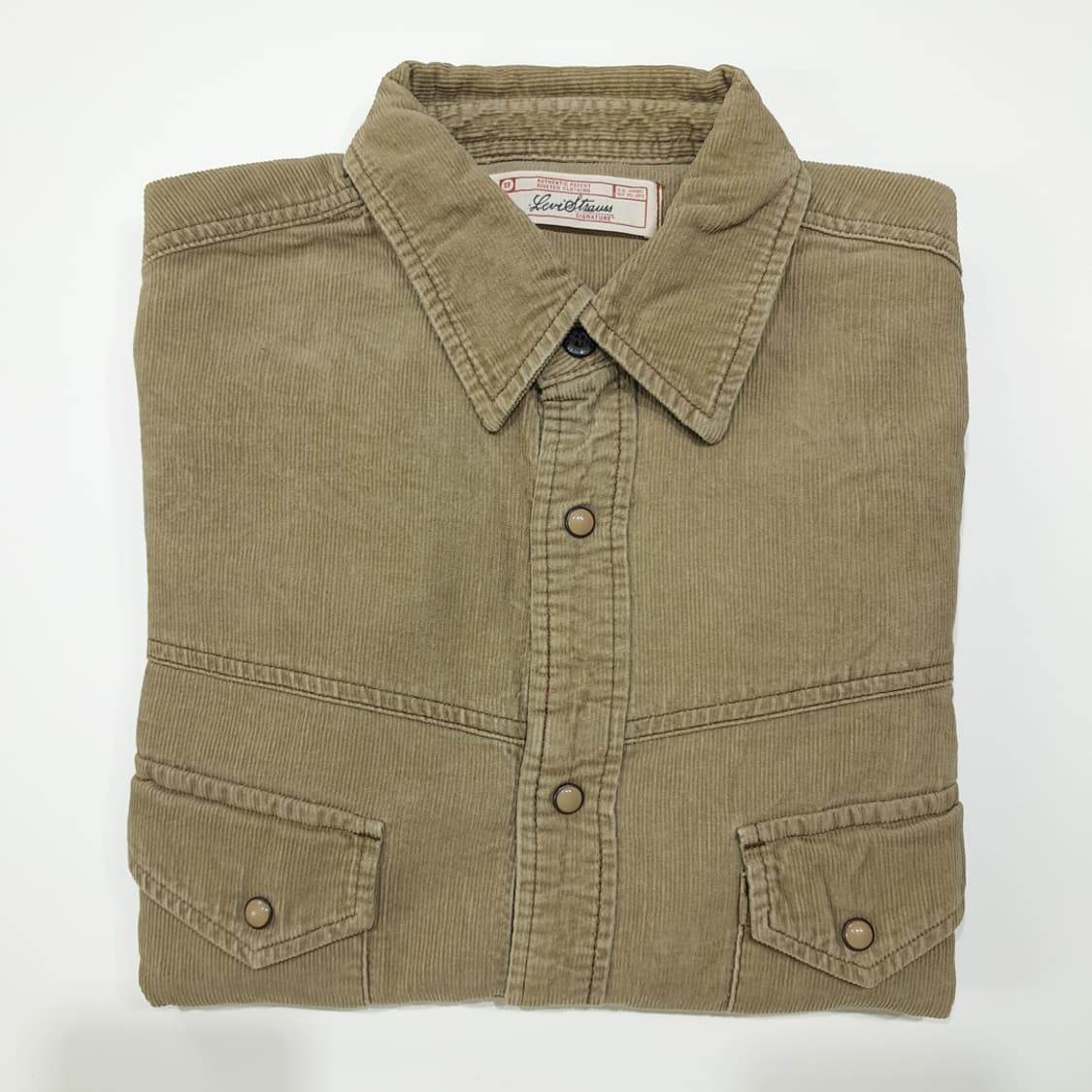 CL015 리바이스시그니처 코듀로이 웨스턴 베이지 셔츠 상품이미지8