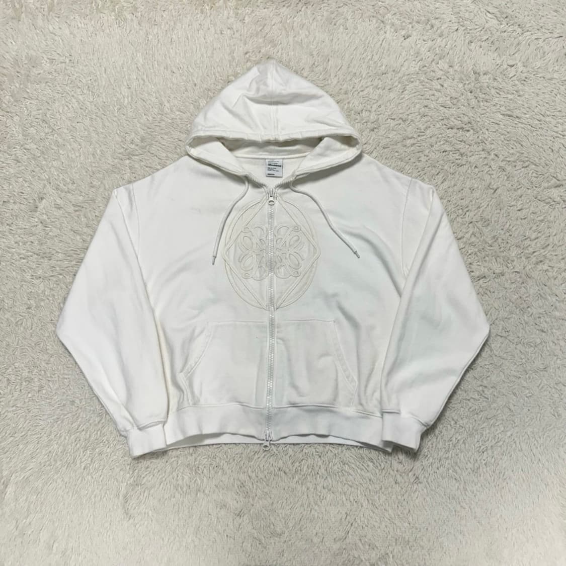 배드블러드 레더패치 투웨이 후드집업 상품이미지1