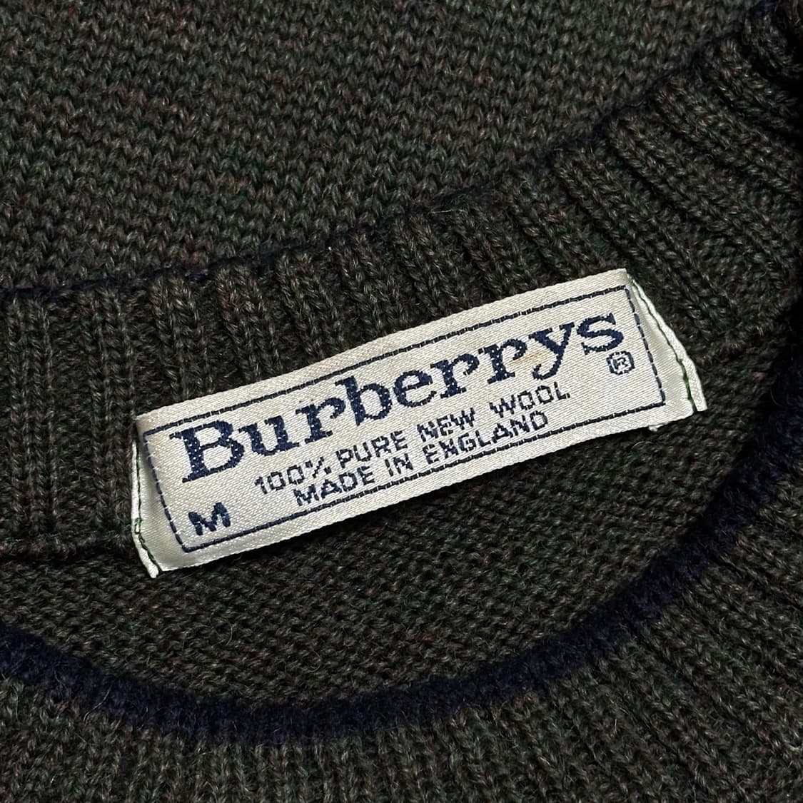 M 버버리 90s 골프맨 퓨어뉴 울 니트 상품이미지4