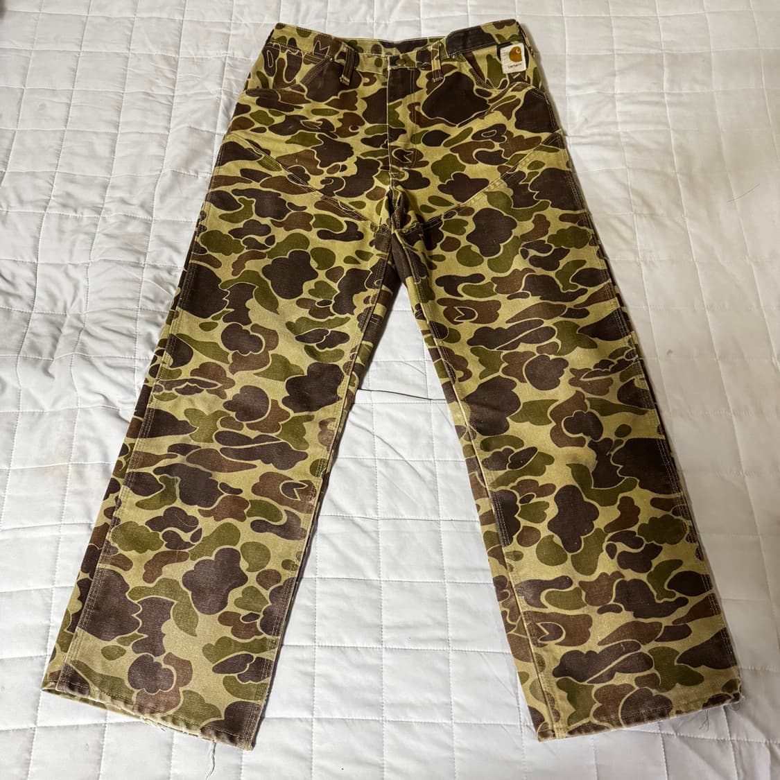 80년대 빈티지 칼하트 덕카모 팬츠 wu103 상품이미지1