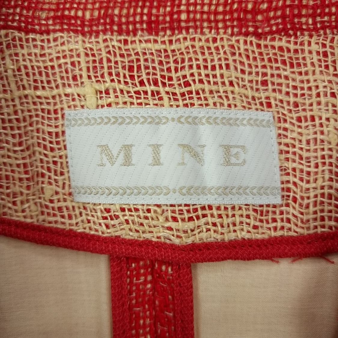 빈티지 가공 린넨 블레이저 자켓 레드 M19905 상품이미지7