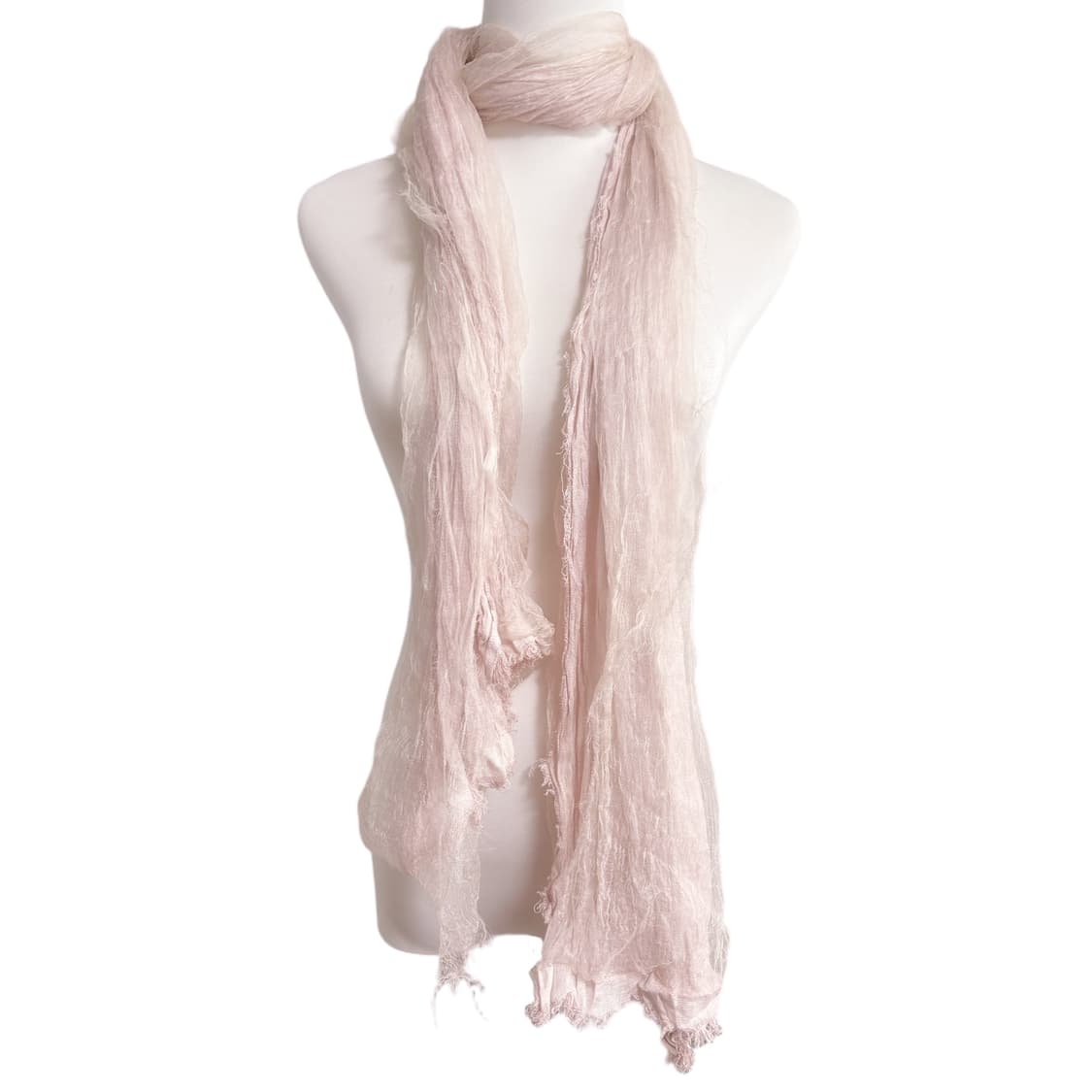 (이체시에눌) 일본 히메갸루 핑크 페어리 샤 포인트 레이어드 머플러  상품이미지1