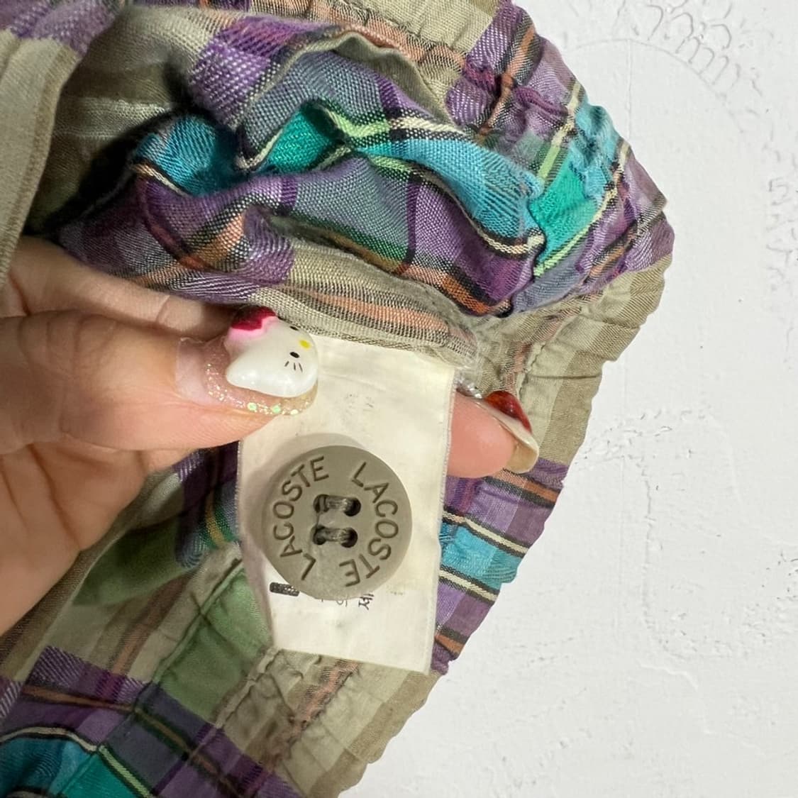 라코스테 체크 스윙자켓  상품이미지8