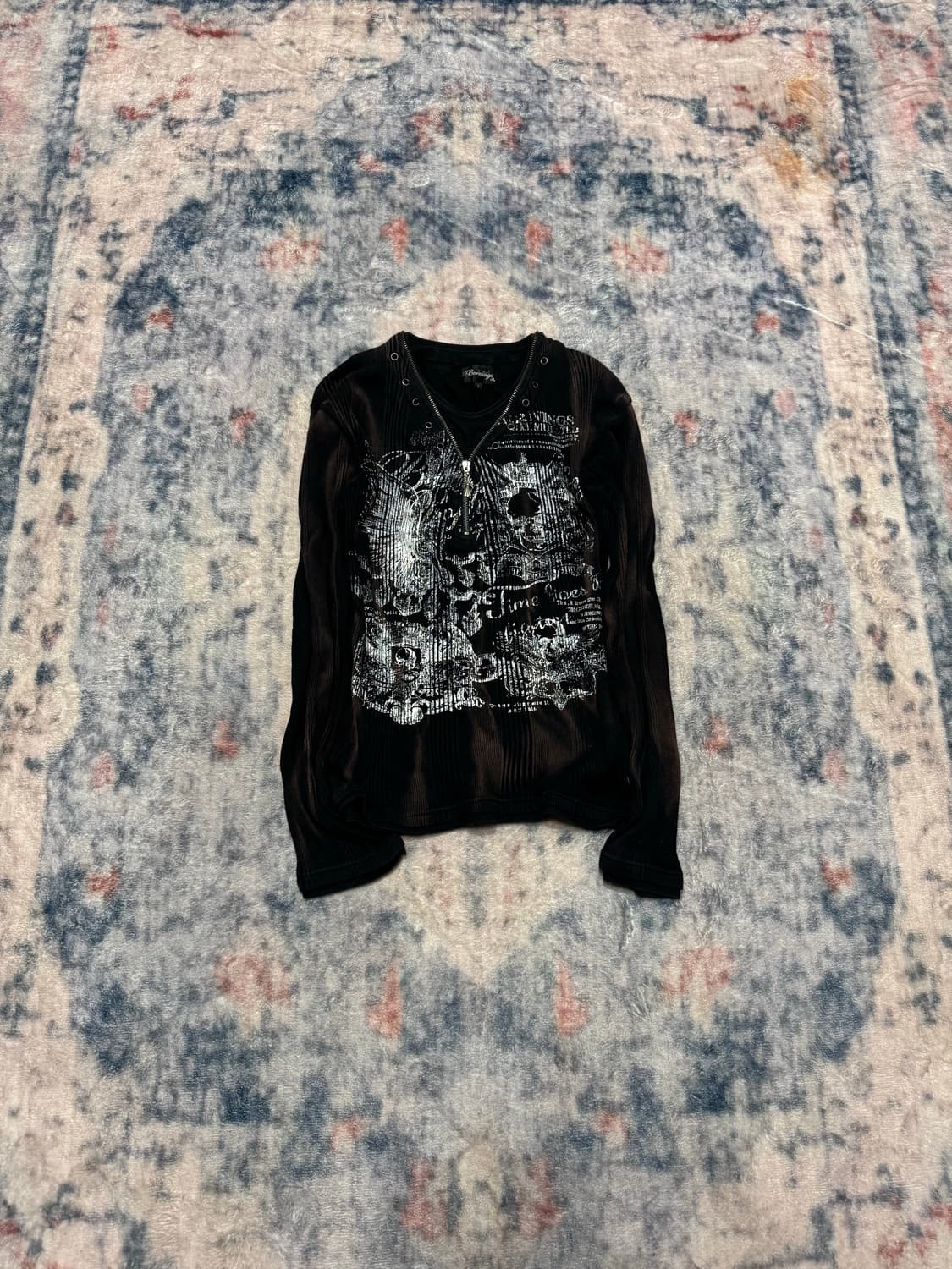 Bernings sho 00s zipper layered vkei cut 상품이미지2