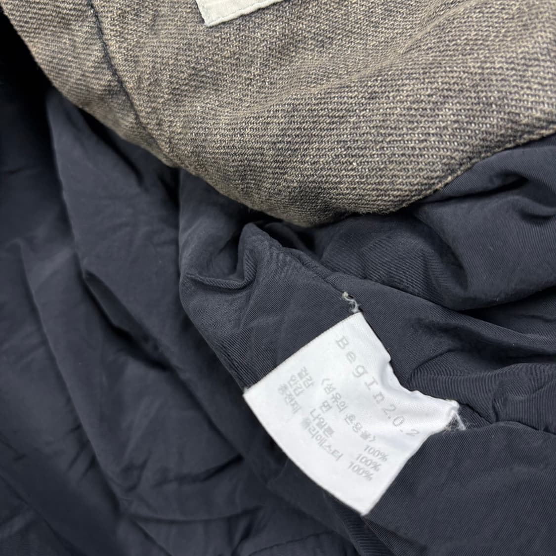 비긴202 빈티지 워싱 컷오프 데님 MA-1 상품이미지5