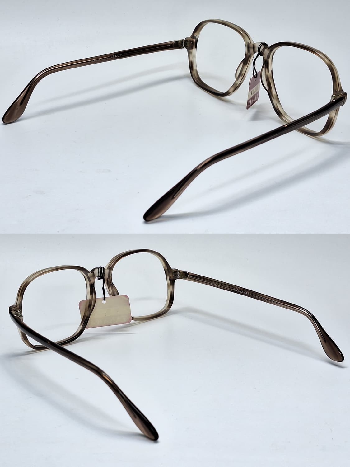 80s 이탈리아제 빈티지 데드스톡 미사용/뿔테 안경테 127mm 레트로  상품이미지6