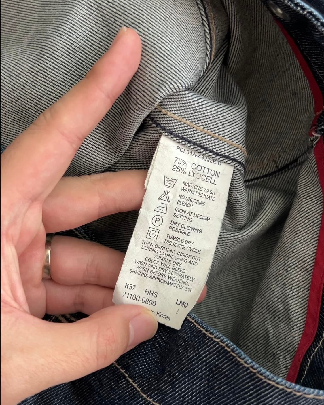 리바이스 엔지니어드진 데님 자켓 L 상품이미지6