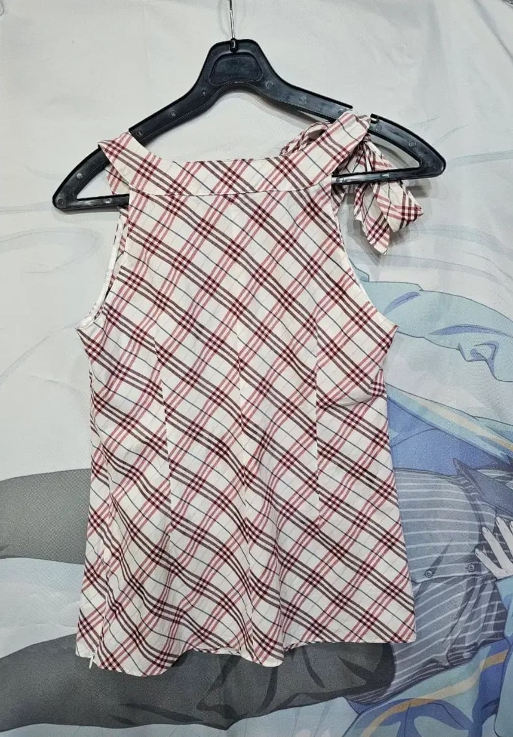 버버리 슬리브리스  체크 블라우스  상품이미지5