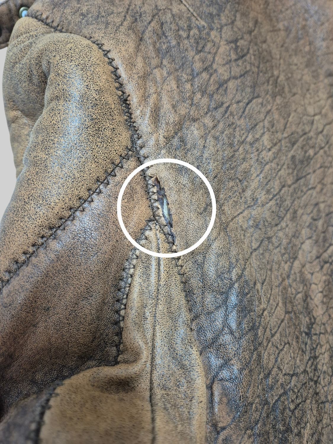 빈티지 레더 무스탕 무톤자켓 상품이미지5