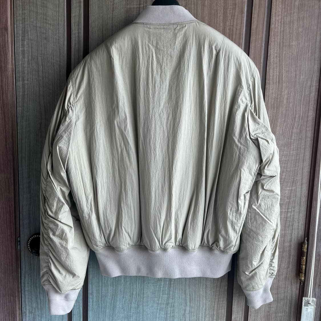 새상품(S)인사일런스 오버사이즈 MA-1 라이트베이지 상품이미지4